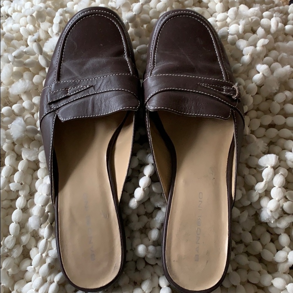 Nice gently used Bandolino leather mules